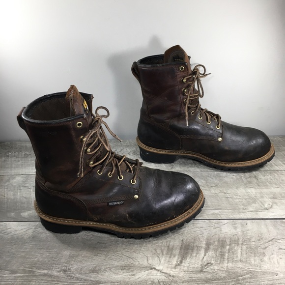 Carolina CA7821 Steel Toe Mens Leather Work Metguard Logger Waterproof Boots 12 - Picture 3 of 11